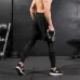 Fake Two Piece Fitness Leisure Stretch Quick Drying Pants Grey