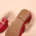 PU Leather And Cashmere Warm Single Shoes Casual Shoes for Girls Brown