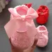 Baby Shoes Newborn Baby Girls Princess Baby Girls Shoes Bowknot Crib Non-slip Footwear Shoe Pink