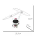 Induction Steel Man Aircraft Gyro Robot Luminous Toy For Children White Astronauts