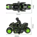 Remote Control Motorcycle Drifting Rotating High-Speed Side-Tracking Off-Road Motorcycle Black Orange