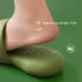 Female Super Thick Soft Bottom Plastic Slippers Summer Indoor Home Defensive Bathroom Slippers Green