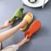 Female Super Thick Soft Bottom Plastic Slippers Summer Indoor Home Defensive Bathroom Slippers Green