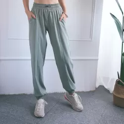 High Waist Drawstring Fitness Pants Loose Casual Sports Yoga Clothes