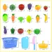 Pretend Play Plastic Food Toy Cutting Fruit Vegetable for Children Random Color and Style 23 PCS / Set