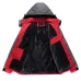 Men Winter Thick Fleece Waterproof Outwear Down Jackets Coats Black