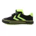 Children Soccer Shoes Antiskid Wear-Resistant Nylon Fastener Football Training Shoes Black and Green 28