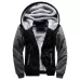 Winter Parka Men Plus Velvet Warm Windproof Coats Large Size Hooded Jackets Black
