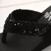 Sequin Slippers Wedge ith Flip Flops Red