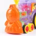 Puzzle Domino Car Electric Train With Sound And Light Music Automatic Licensing Electric Car Toy Transparent