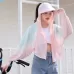 Women Short Shawl Hooded Breathable Sun Protection Clothes Outdoor