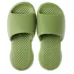 Female Super Thick Soft Bottom Plastic Slippers Summer Indoor Home Defensive Bathroom Slippers Green