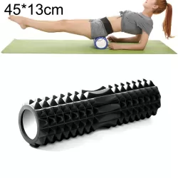Yoga Pilates Fitness EVA Roller Muscle Relaxation Massage Black
