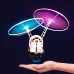 Induction Steel Man Aircraft Gyro Robot Luminous Toy For Children White Astronauts