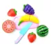 Pretend Play Plastic Food Toy Cutting Fruit Vegetable for Children Random Color and Style 23 PCS / Set