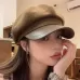Women Beret Autumn Literary Retro Newsboy Hat Octagonal Girl Cap Free Size Black