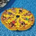 Inflatable Pizza Slice Shaped Floating Mat Swimming Ring