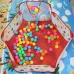 Folding Portable Baby Polka Dot Hexagon Indoor Ball Pool Game Fence 150cm in Diameter
