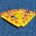 Inflatable Pizza Slice Shaped Floating Mat Swimming Ring