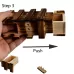 Magic Compartment Wooden Puzzle Box with Secret Drawer L