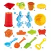 Outdoor Sandy Beach Table Toys Set for Kids Dolphin and Square Table