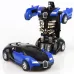 One-click Transforming Toy Car Impact Deformation Toy Model Car Blue