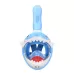 Cartoon Kids Full Dry Diving Mask Swimming Anti-Fog Snorkeling Mask Shark Blue