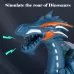 Electric Mechanical Dinosaur Toy Simulation Animal Toy Multifunctional Sound And Light Toy No Spray-Green