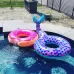 Inflatable Large Mermaid Tail Pool Lounge Swimming Ring Floating Raft Floats
