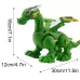 Electric Mechanical Dinosaur Toy Simulation Animal Toy Multifunctional Sound And Light Toy No Spray-Green