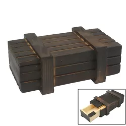Magic Wooden Box with Secret Drawer Small