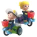 Electric Universal Stunt Tricycle Rotating Cartoon Toy Car with Light Music Random Color Delivery Boy