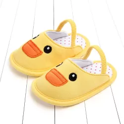 Children Slippers Female Non-slip 0-1 Years Old Cotton Soft Bottom Indoor Home Floor Shoes