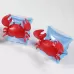 Children Inflatable Red Crabs Shape Arm Bands Floatation Sleeves Water Wings Swimming Floats