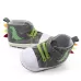 High Top Canvas Cartoon Dinosaur Small Wave Shoes Cloth Soles Walking Shoes Grey
