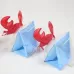 Children Inflatable Red Crabs Shape Arm Bands Floatation Sleeves Water Wings Swimming Floats