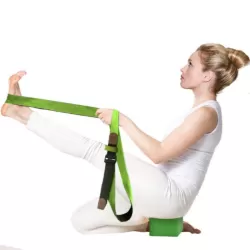 Cotton Double Yoga Stretch Band Resistance Band Green