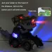 Spray Deformation Dinosaur Fighting Vehicle Light Music Automatic Rotating Children Toys Yellow