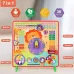 7 In 1 Kids Calendar or Teaching Clock Educational Toys Lion