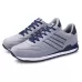Mens Outdoor Casual Sport Shoes Lightweight Comfortable Leather Walking Running Sneakers Grey