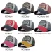 Colorful Baseball Cap Retro Letter Peaked Cap Sunhat Outdoor Leisure Travel Cap for Adult Navy Blue and Red