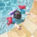 Children Inflatable Red Crabs Shape Arm Bands Floatation Sleeves Water Wings Swimming Floats