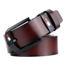 Men Retro Casual Antique Pin Buckle Leather Belt Waistband