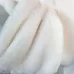 Women Winter Thicken Plush Faux Rabbit Fur Scarf Solid Color Warmer Neckerchief Pink