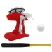 Outdoor Family Games Baseball Automatic Server Mini Baseball Machine Toys Red
