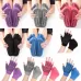 Non-slip Open Finger Yoga Sports Gloves and Five Finger Yoga Socks Set Black
