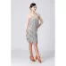 V-neck Suspender Sequined Fringed Latin Dance Dress Competition Performance Suit