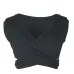 Sexy Ladies Knit Sleeveless Straps Lumbar Short Vest Bottoming Shirt Black