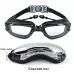 Children HD Anti-fog Waterproof Myopia Swimming Goggles Optical Gray