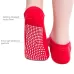 One Pair Open Toe Open Instep Anti-slip Sports Female Yoga Socks Grey